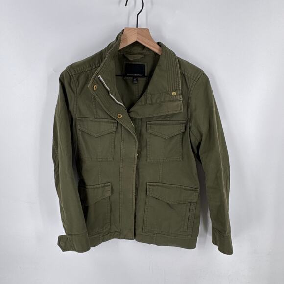 Banana Republic Olive Green Utility Jacket Women’s XS Military Cargo Style - Picture 1 of 6
